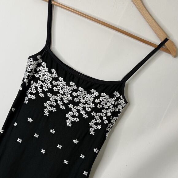 VTG 90s Y2K Cache Maxi Dress Gown Sz S Prom Slinky Fairy Whimsigoth Embroidered - Picture 4 of 9